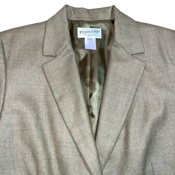 Pendleton Blazer Virgin Wool Olive - Picture 7 of 7
